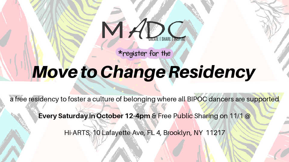 ATTN: BIPOC Dancers & Choreographers in NY, NJ, & CT 2025