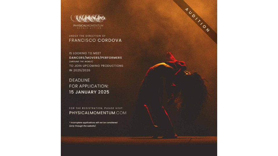 Audition Notice Physical Momentum