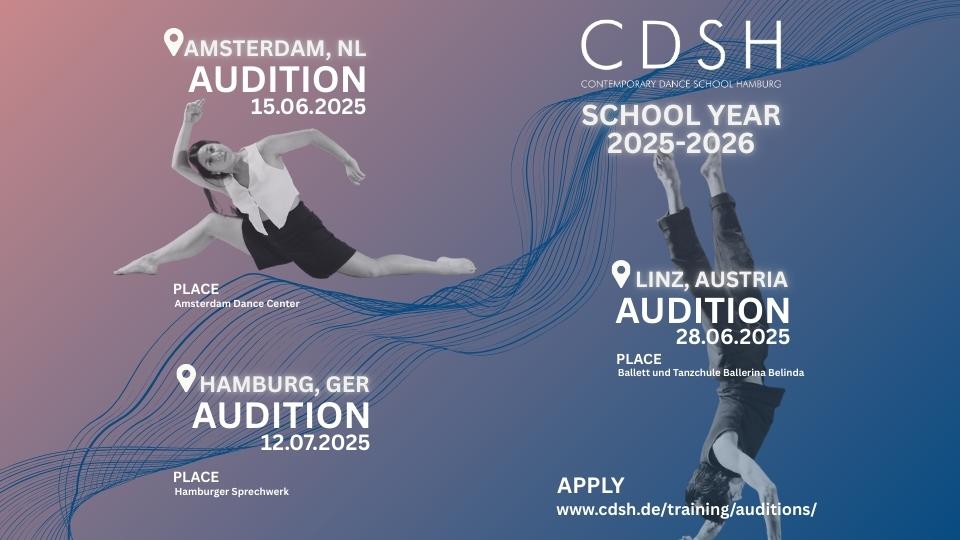 Auditions Now Open For The 2025 – 2026 School Year | CDSH – Contemporary Dance School Hamburg