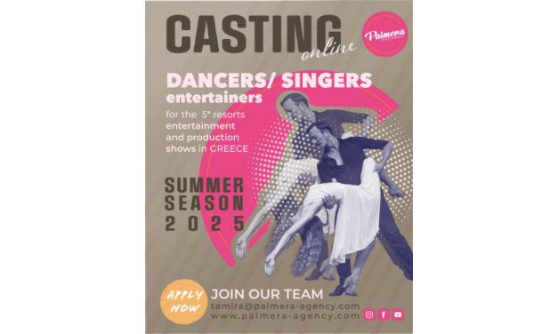 Dancer / Entertainer For Production Shows In Greece