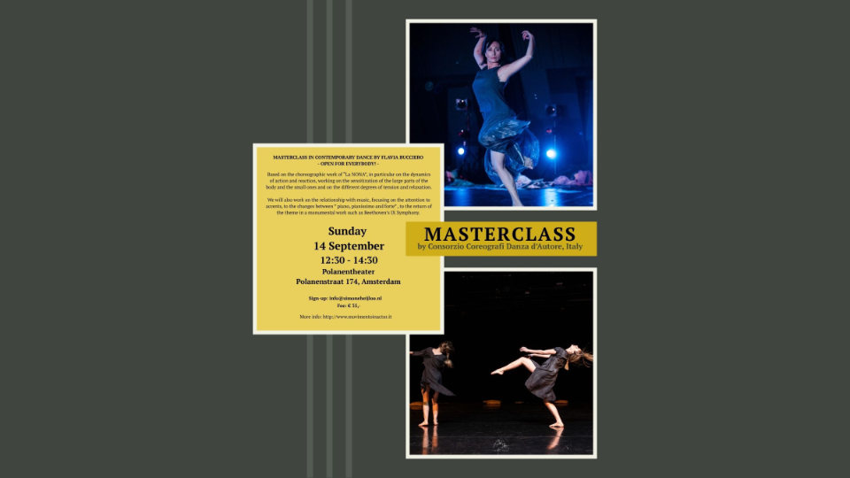 Masterclass in Contemporary Dance by Consorzio Coreografi Danza d’Autore, Italy