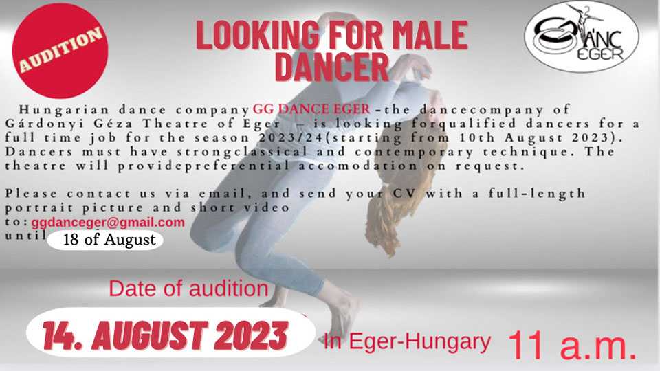 The GG dance Eger Looking For Male Dancer